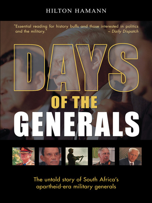 Title details for Days of the Generals by Hilton Hamann - Available